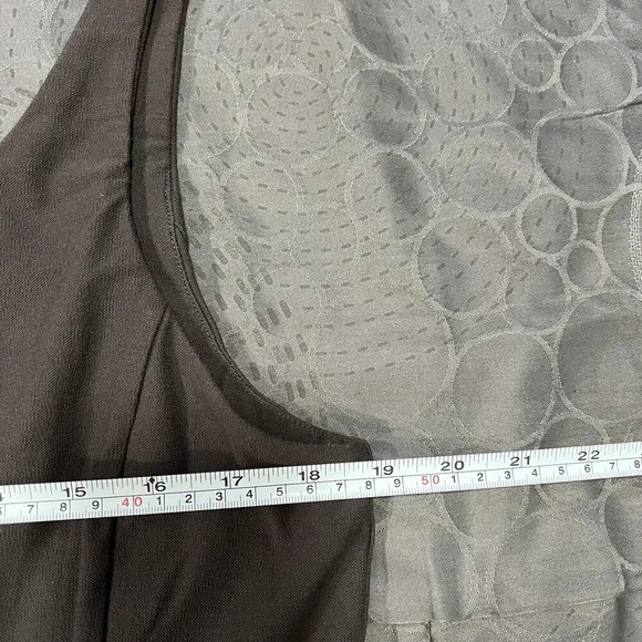 Eileen Fisher Washable Stretch Crepe Sleeveless Sheath Dress Petite Size Large - Picture 9 of 10